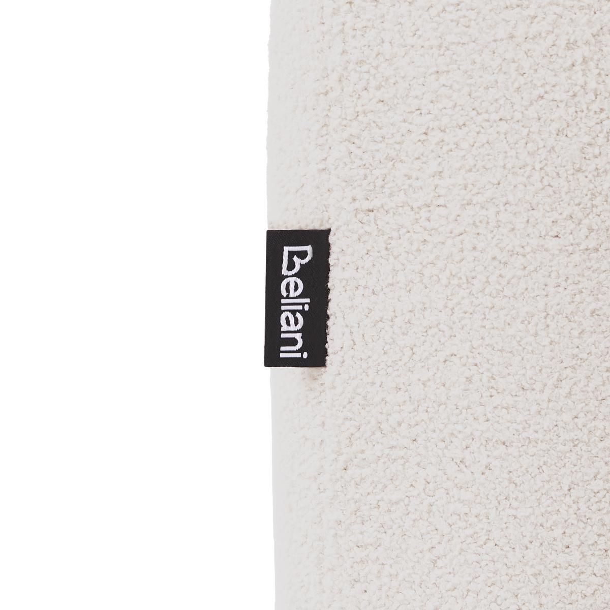 POLSTERBANK Bouclé Cremeweiß Idyllwild - Creme, Textil (111/45/39cm) - Beliani