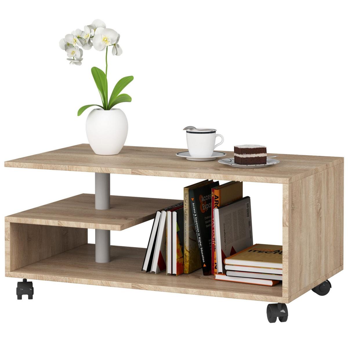 COUCHTISCH Eiche Sonoma 40/90/51 - Sonoma Eiche, Holzwerkstoff (51/90/40cm) - RAUMHIRSCH FURNITURE