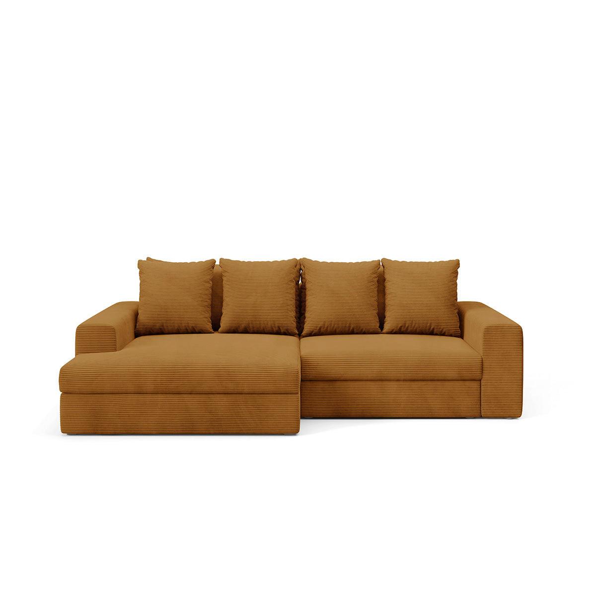 ECKSOFA Paola 3 Sitzplätze Senfgelb - Gelb, Holz (272/167cm) - Petits-meubles