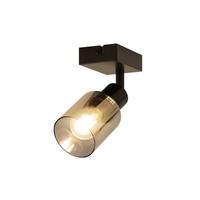 DECKENSTRAHLER Duarte1 1-flammig 13/19/10.5cm - Schwarz, Metall (13/19/10.5cm) - Nettlife