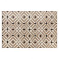 TEPPICH geflochten Beige 200/300 cm Esencik - Beige/Schwarz, Naturmaterialien (200/300cm) - Beliani