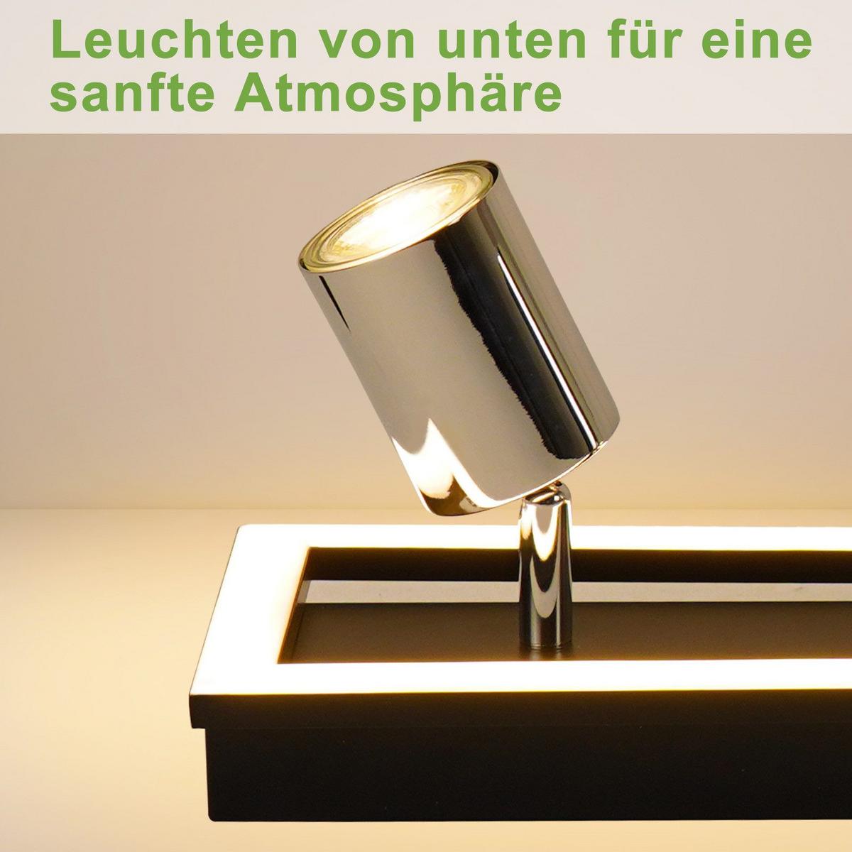 DECKENSTRAHLER Day 4-flammig 52/13/15.5cm - Schwarz, Metall (52/13/15.5cm) - Nettlife