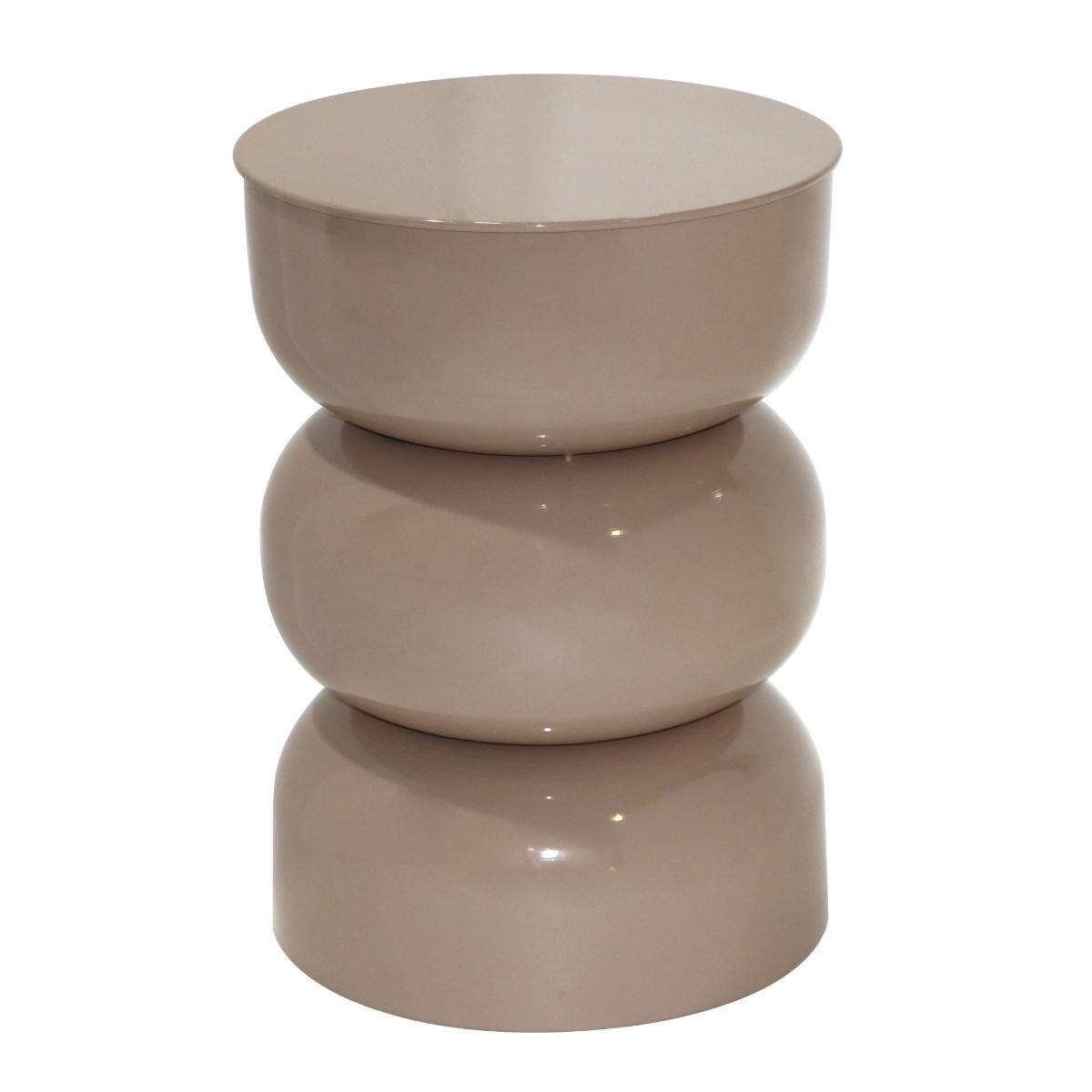 BEISTELLTISCH aus lackiertem Metall 36/50/36 cm - Kaschmir, Metall (41/36/50cm) - Calicosy