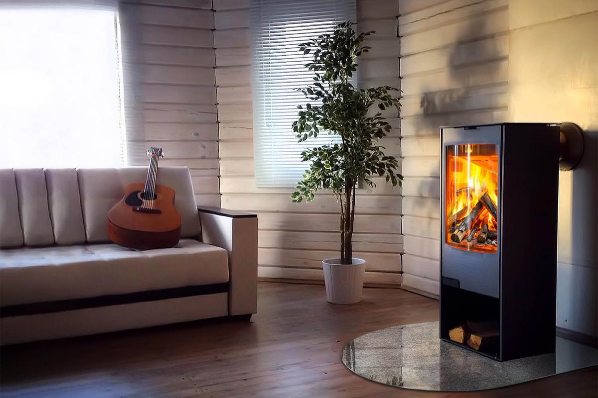 GLASPLATTE für Kamin 100x100 cm - Grau, Glas (100/100/0.4cm) - TULUP