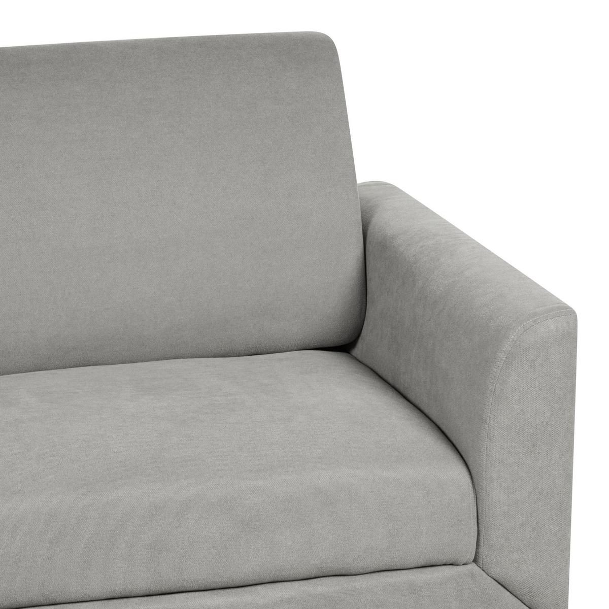 2-SITZER-SOFA grau Fenes - Schwarz/Grau, Textil (142/90/75cm) - Beliani