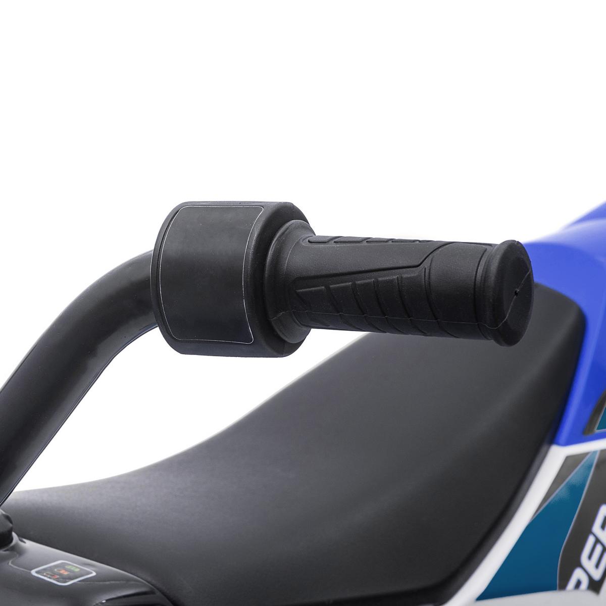 ELEKTROMOTORRAD Kindermotorrad Kinderfahrzeug Elektrofahrzeug Blau+Weiß - Blau, Kunststoff (106.5/51.5/68cm) - HOMCOM