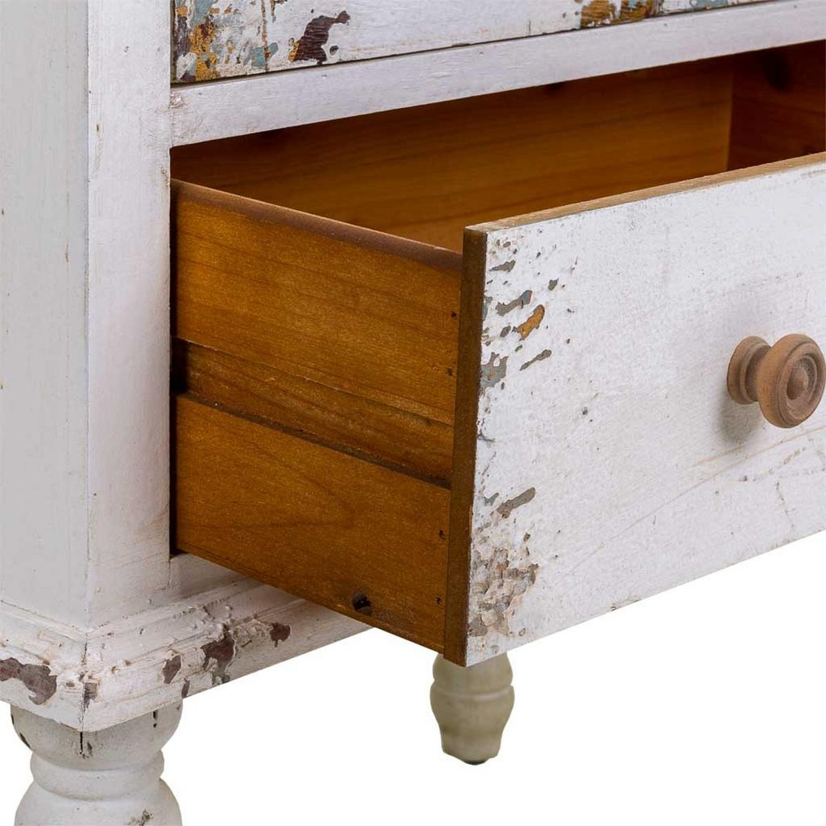 VITRINE aus Holz, weiß, 71x40x111cm - Weiß, Holzwerkstoff (71/111/40cm) - Wanderlust