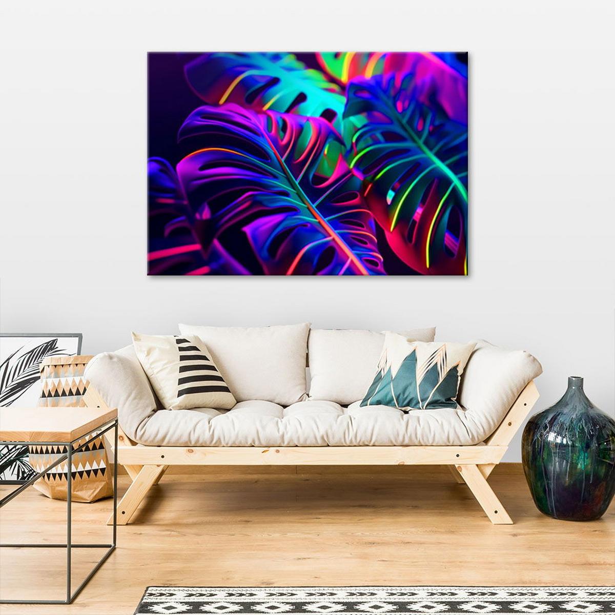 KUNSTDRUCK Bunt 120/80 cm - Multicolor, Textil (120/80cm) - KUNSTLOFT