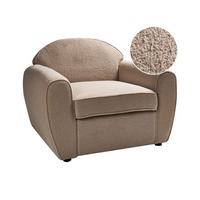SESSEL Hellbraun Ellede - Hellbraun, Textil (93/73/90cm) - Beliani