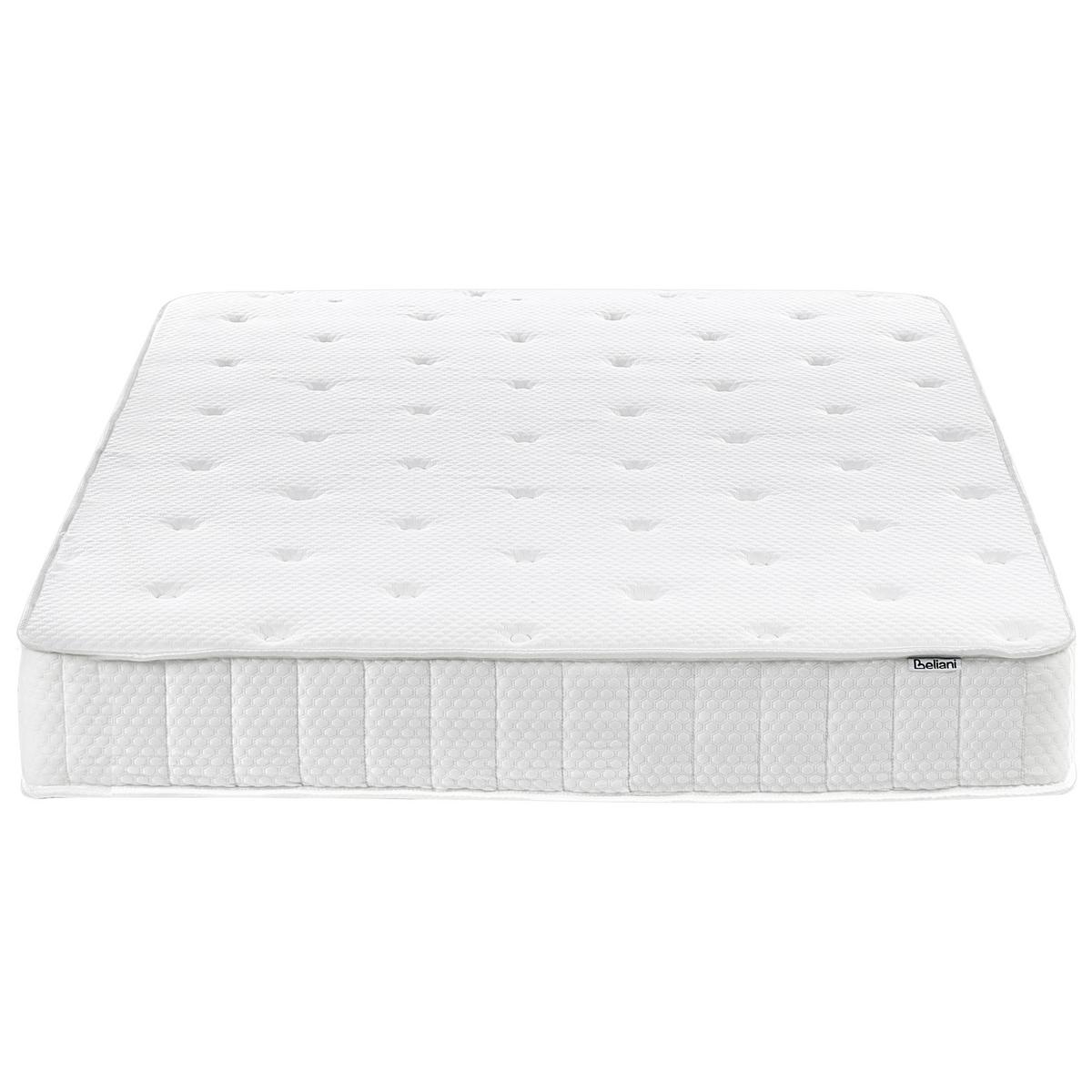 TASCHENFEDERKERNMATRATZE H3/4 Fest H2/3 Mittel 120/200 cm Duo - Weiß, Textil (120/200cm) - Beliani