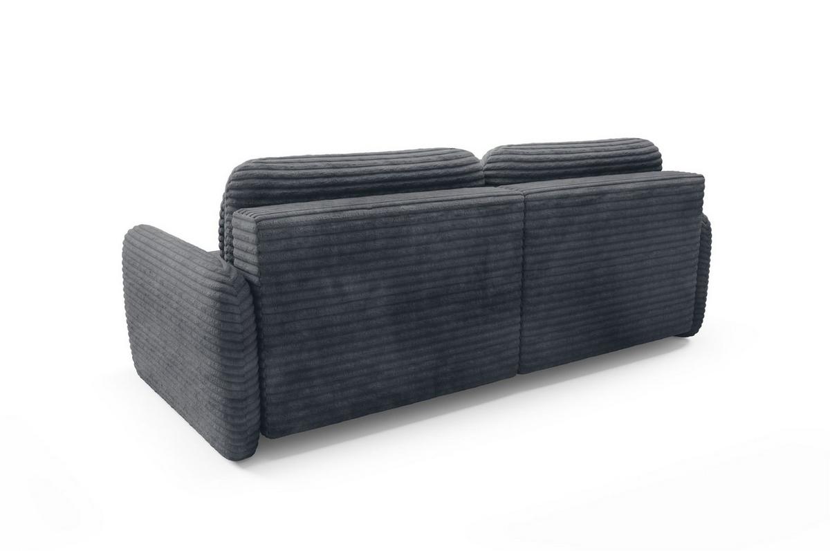 ECKSOFA Simone Mit Schlaffunktion - Anthrazit, Holzwerkstoff/Textil (240/165cm) - Fun Möbel