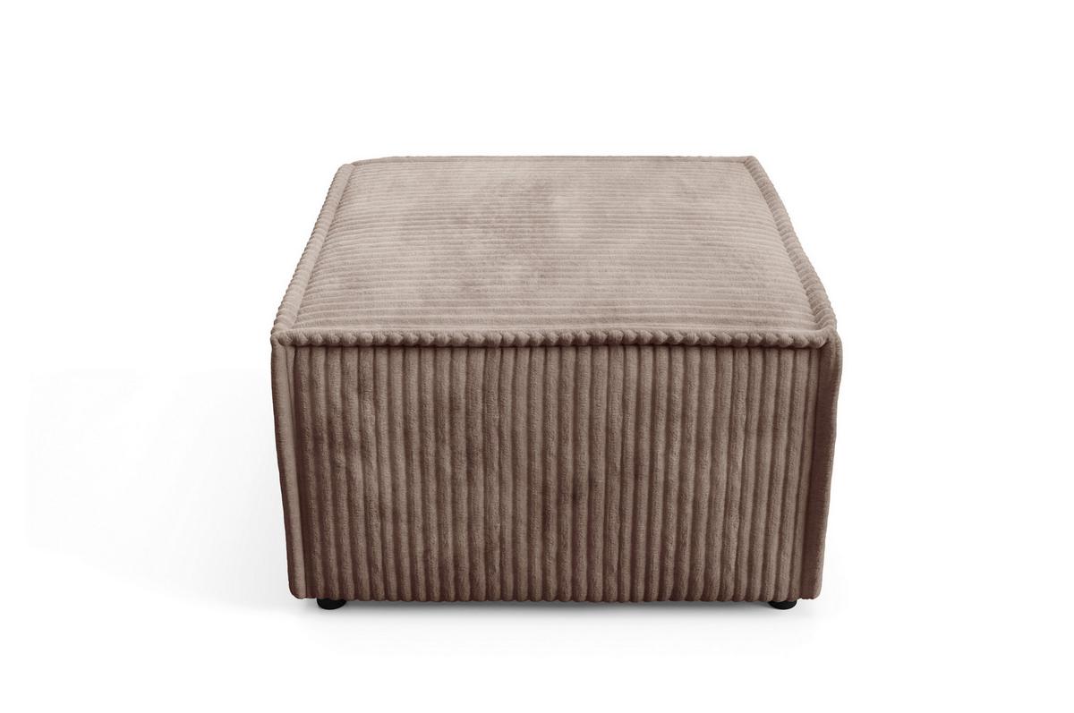 POLSTERHOCKER TESSO Modern Sitzhocker, Fußhocker Braun - Braun, Holzwerkstoff/Kunststoff (76/41/76cm) - MASSENO