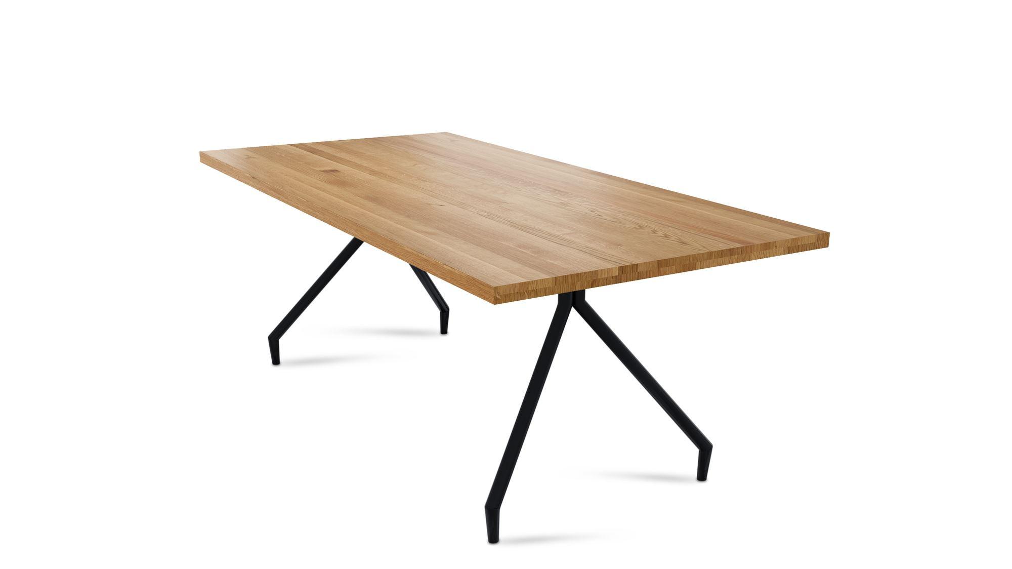 MASSIVHOLZTISCH Daisey 7 180x76x90 Esszimmertisch Wildeiche geölt - Wildeiche, Holz (180/76/90cm) - 58aufmkessel