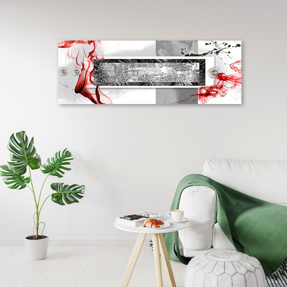 KUNSTDRUCK Grau 90/30 cm - Grau, Textil (90/30cm) - KUNSTLOFT