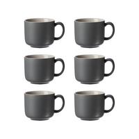 KAFFEETASSEN Jasper Grau 240 ml 6er Set - Grau, Keramik (0.24L) - Ritzenhoff Breker