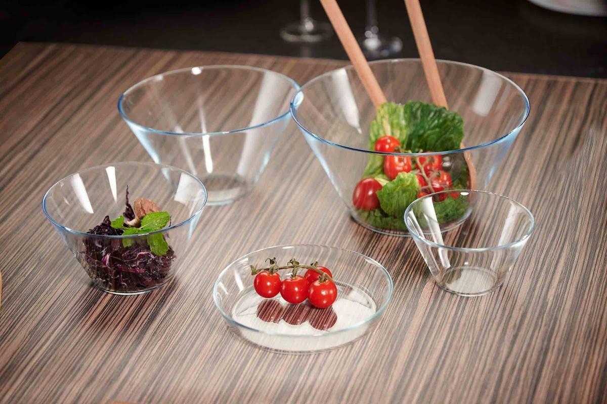 SALATSCHALEN Inga transparent ø 25,5 cm 6er Set - Transparent, Glas (25.5cm) - Ritzenhoff Breker