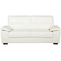 3-SITZER-SOFA Kunstleder Beige Vogar - Beige, Kunststoff/Textil (195/90/74cm) - Beliani