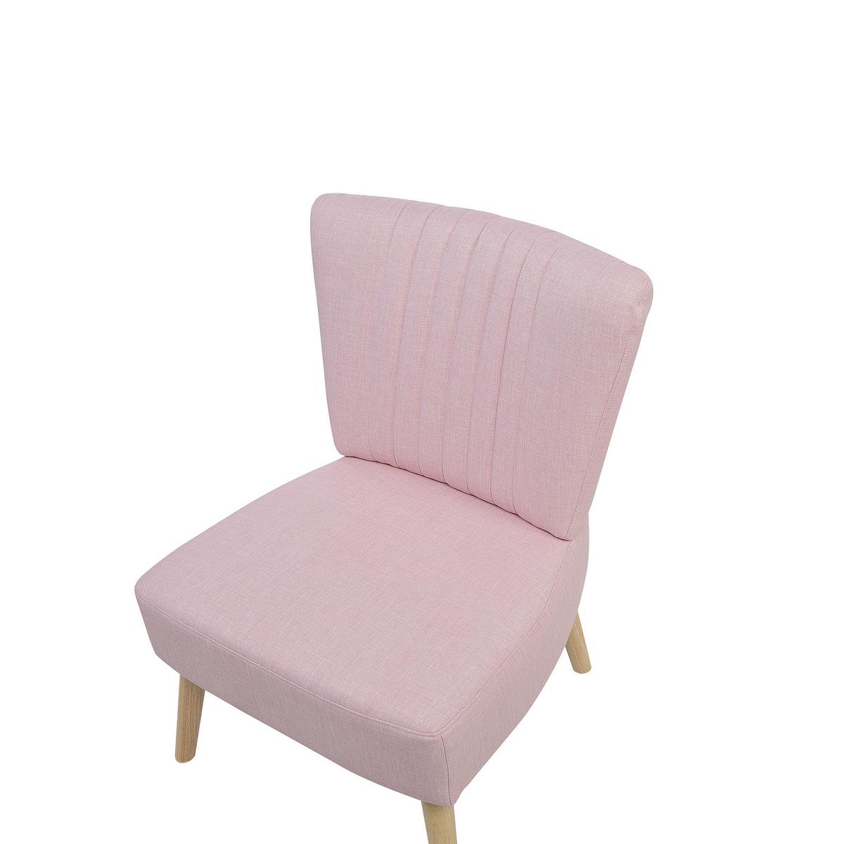 SESSEL Polsterbezug Rosa Vaasa - Pink, Holz/Textil (61/85/60cm) - Beliani