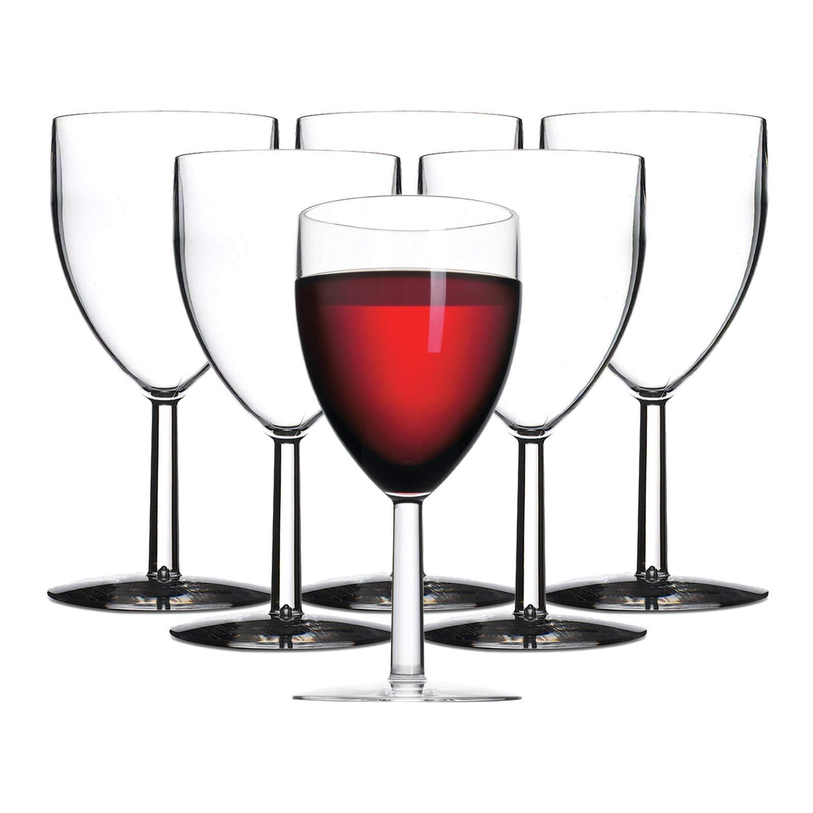 KUNSTSTOFF-ROTWEINGLÄSER Outdoor transparent 300 ml 6er Set - Transparent, Kunststoff (0.3L) - Mepal