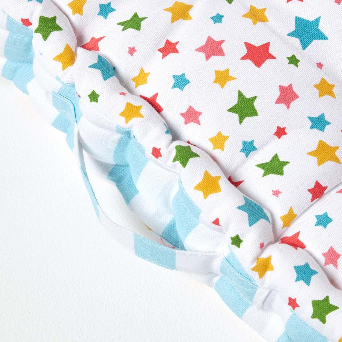 SITZKISSEN Sterne bunt 50/50/10 cm - Multicolor, Textil (50/50/10cm) - Homescapes