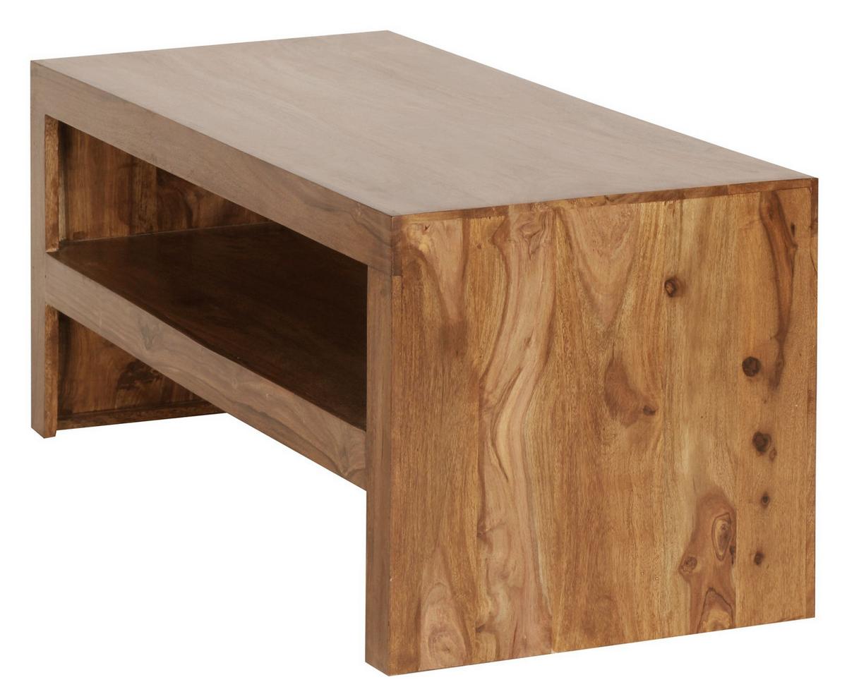COUCHTISCH Sheesham Massivholz, Moderner Stil, 110x45x45 cm, Handgefertigt - Braun, Holz (45/110/45cm) - KADIMA DESIGN