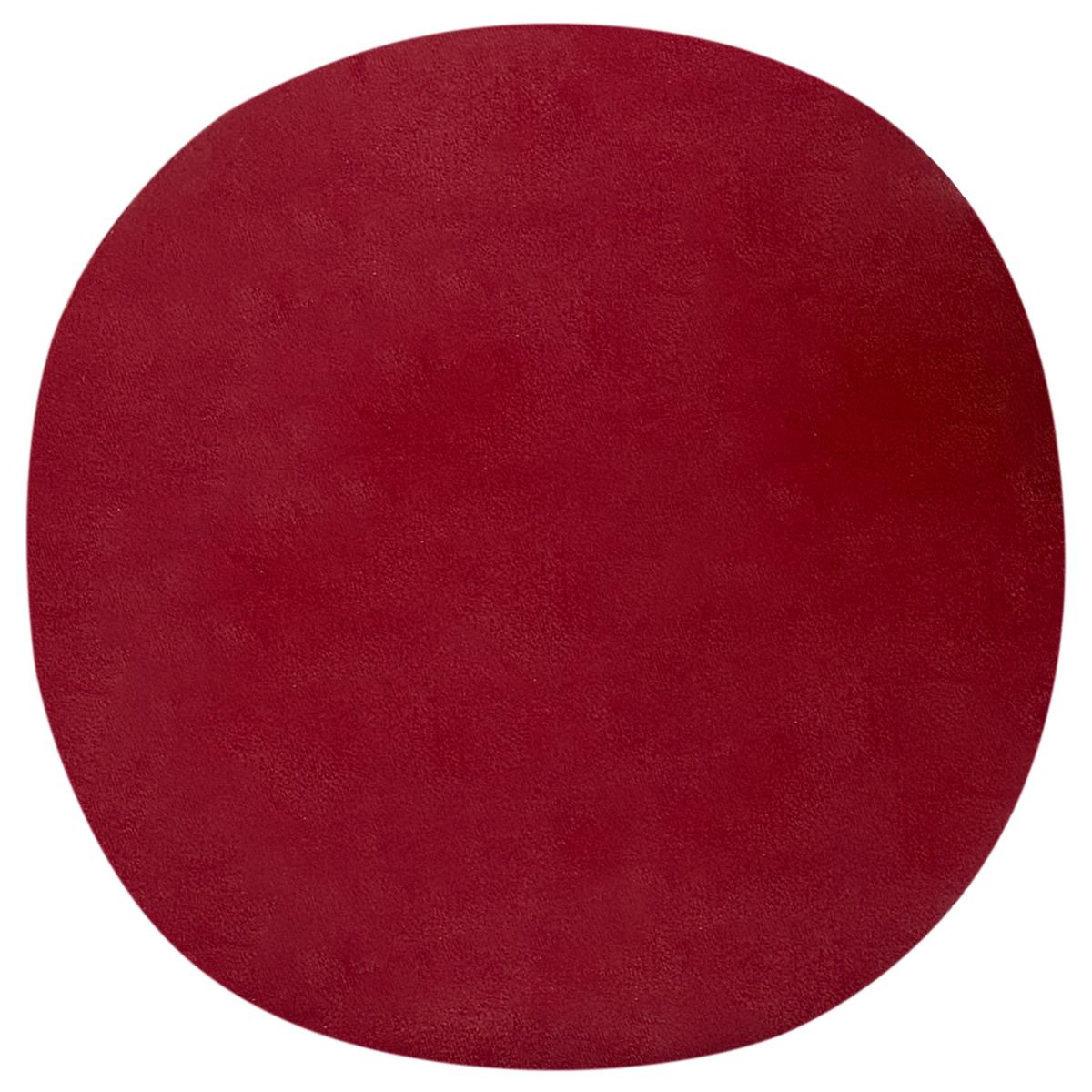 DEKOKISSEN 2er-Set Weiß 40/40 cm Swirl Candy - Rot/Weiß, Textil (40/40cm) - Beliani