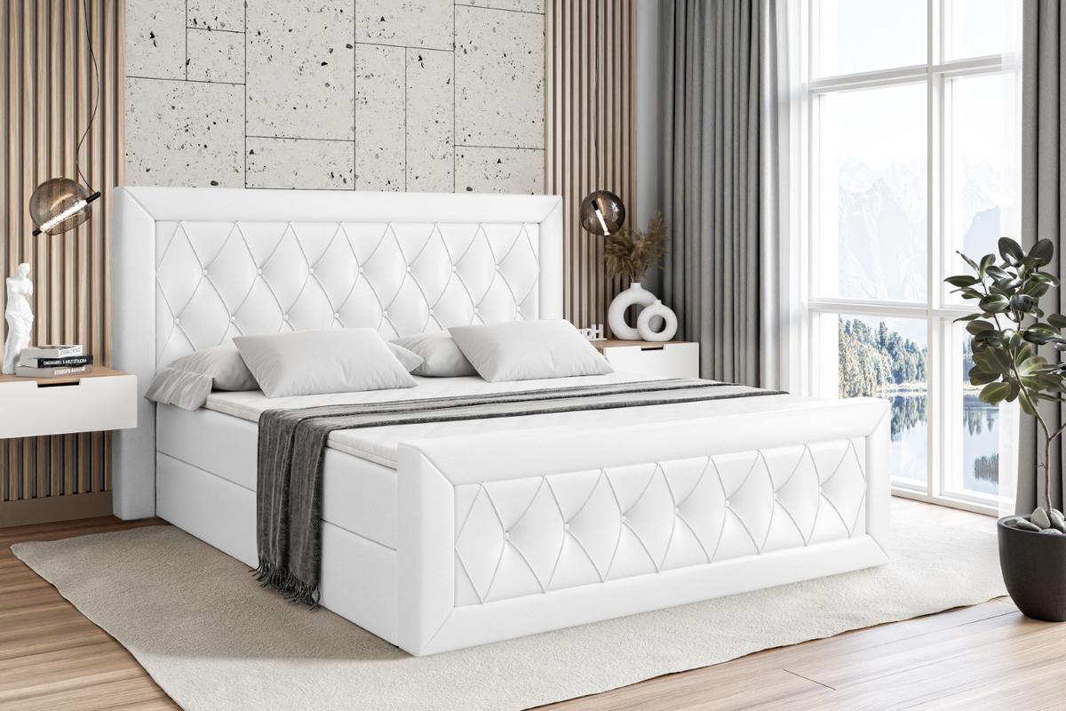 BOXBETT NOEL-Z - 200 x 200 - H3 - Weiß Hochglanz - Weiß Hochglanz, Holzwerkstoff (200/200cm) - ALTDECOR