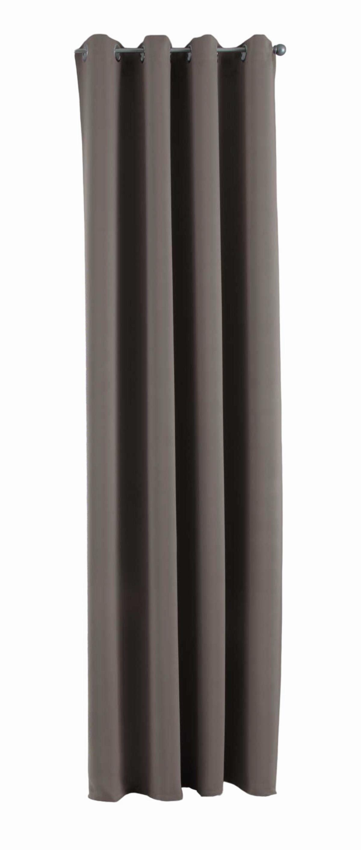 VORHANG »NEW YORK« HxB 225x140 cm Taupe - Taupe, Textil (140/225cm) - Gardinenbox
