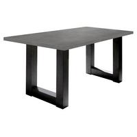 ESSTISCH ausziehbar Eila 7 140 x 90 x 75 Esszimmertisch Schwarzstahl/Graphit - Grau, Holz (140/90/75cm) - 58aufmkessel