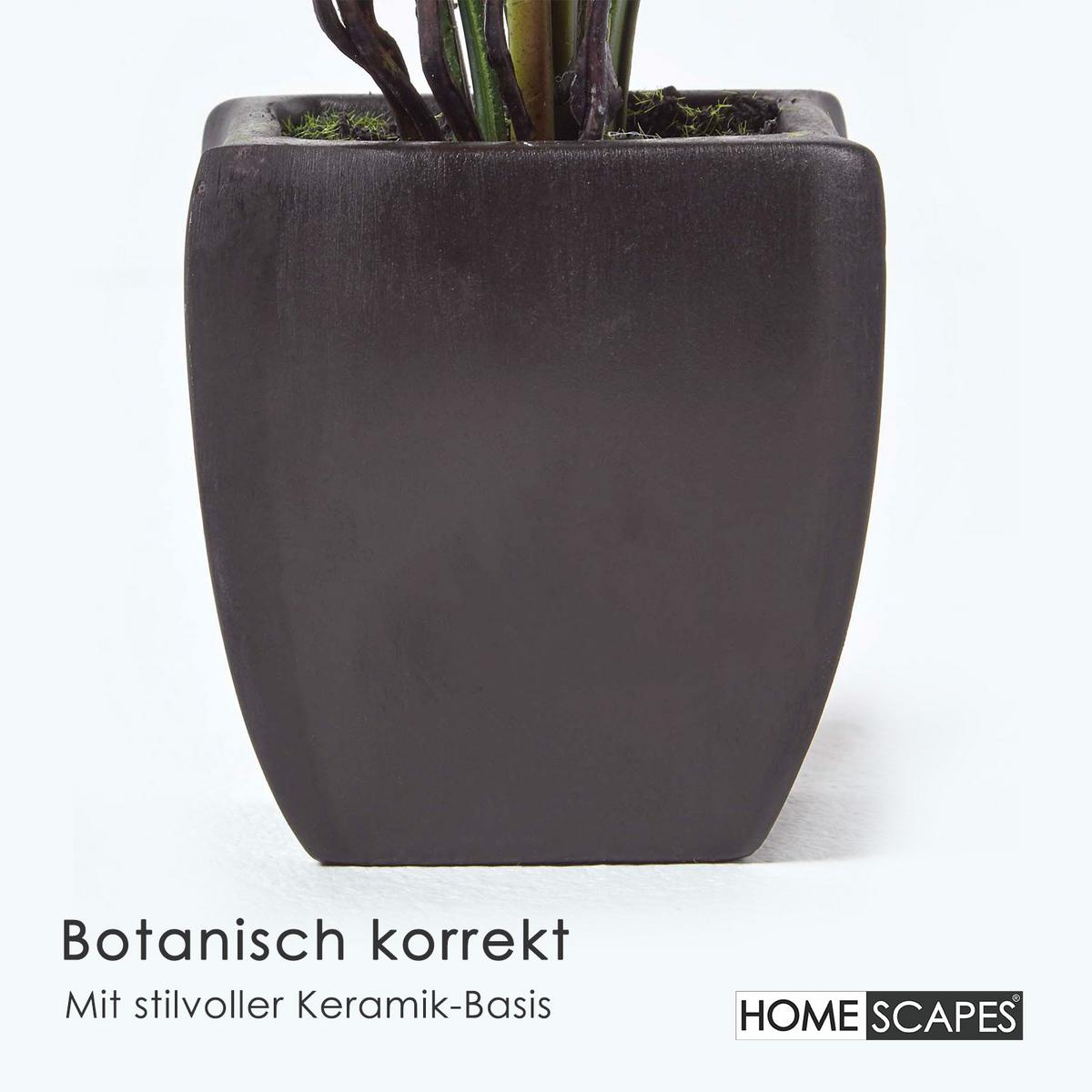 KUNSTBLUME Orchidee rosa im Deko-Topf, 38 cm - Rosa, Kunststoff (38cm) - Homescapes