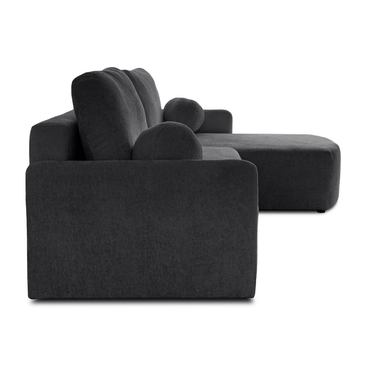 ECKSOFA BLISS mit Schlaffunktion und Bettkasten Harmony 90 - Grau, Textil (212/160cm) - Lookway