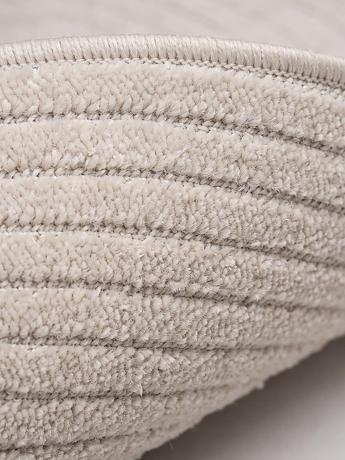 TEPPICH Outdoor Abstrakt MEZEN Polypropylen Beige 120 x 120 cm - Creme, Textil (120/120cm) - KADIMA DESIGN