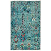 BADTEPPICH Ariella Türkis 60x100 cm - Türkis, Textil (60/100cm) - Gino Falcone