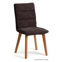 ESSZIMMERSTUHL (4er-Set) Darija 47x92x60 Eiche geölt/Espresso - Eichefarben/Dunkelbraun, Kunststoff (60/92/47cm) - 58aufmkessel