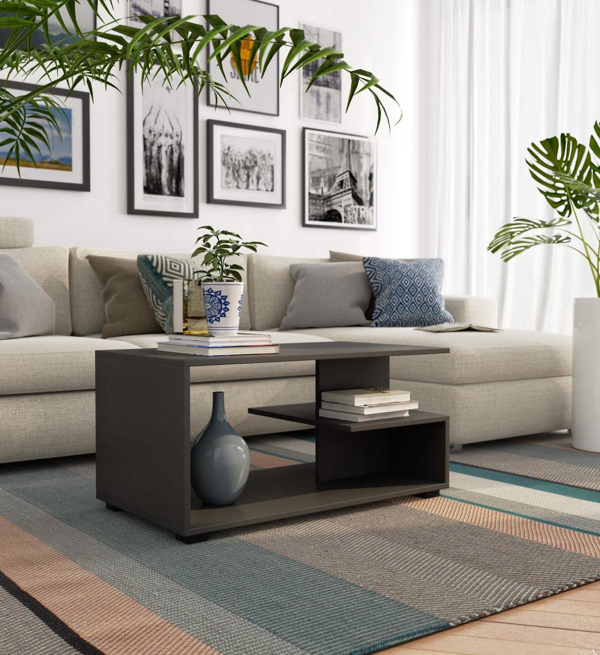 COUCHTISCH Graphit Grau 45/90/51 - Graphitfarben, Textil (51/90/45cm) - RAUMHIRSCH FURNITURE