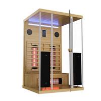 INFRAROTKABINE Göteborg mit Vollspektrumstrahlern - Naturfarben, Holz (120/190/105cm) - Artsauna