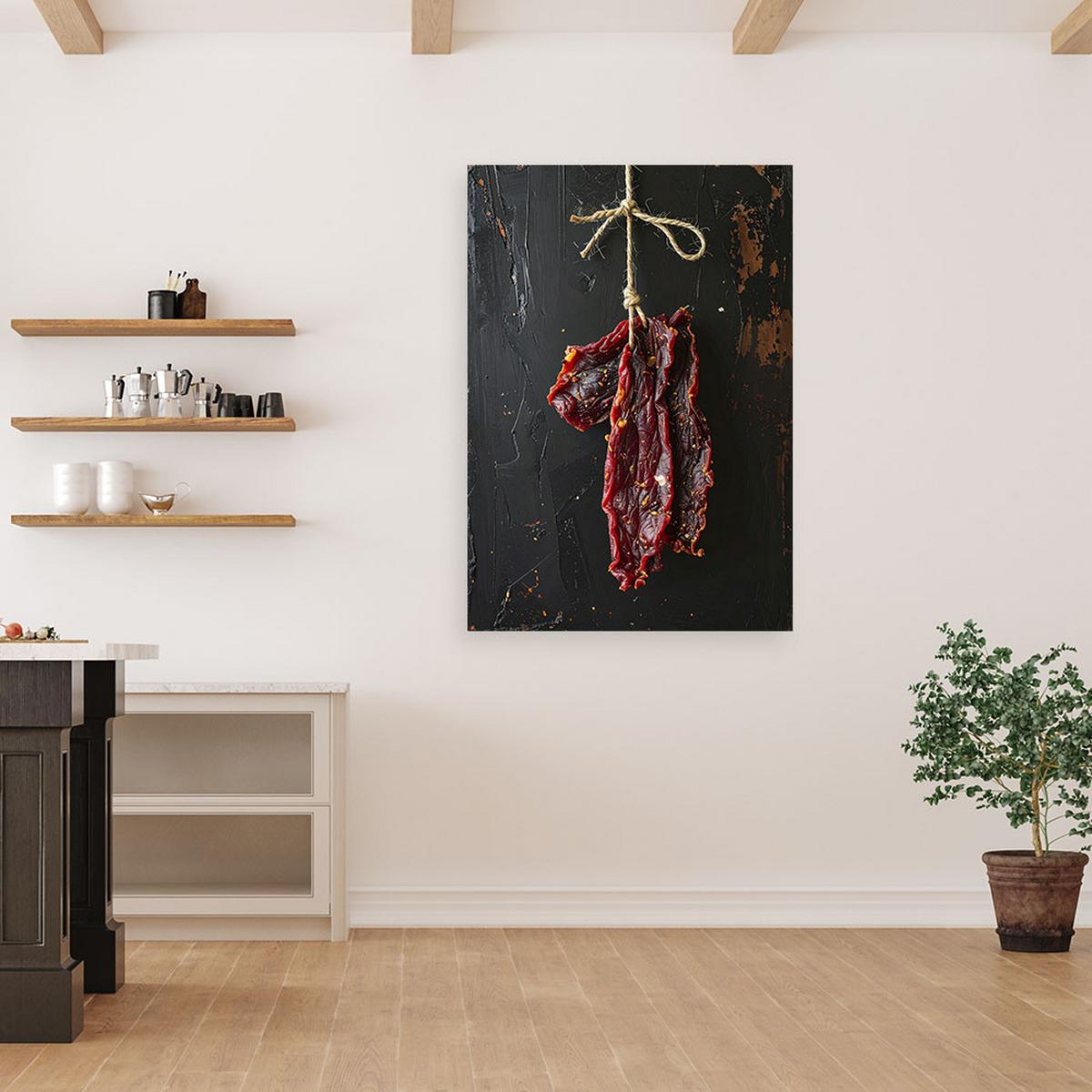 LEINWANDBILD Essen & Trinken 30x45cm - Rot, Textil (30/45cm) - Feeby