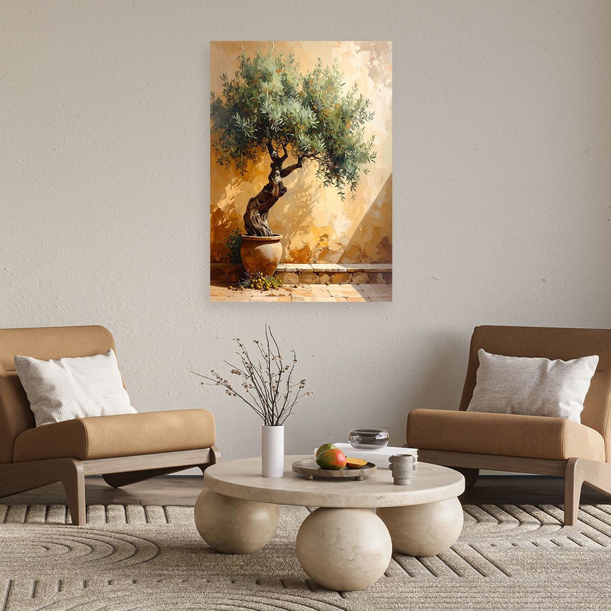LEINWANDBILD Natur und Botanik 60x90cm - Beige, Textil (60/90cm) - Feeby