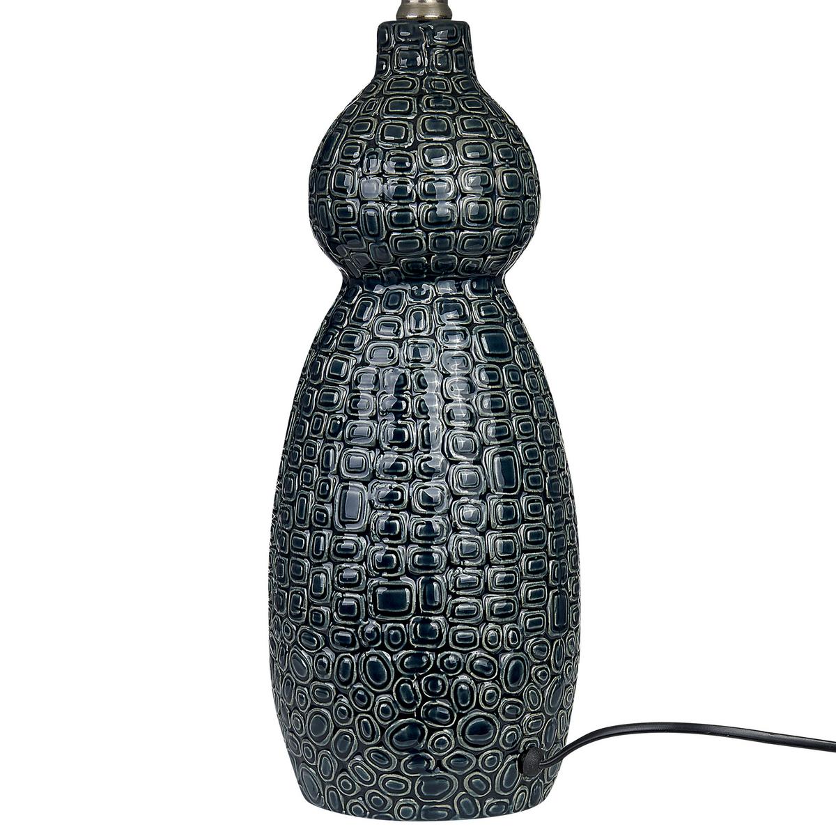 TISCHLAMPE Matina 40/40/60 cm - Blau, Keramik (40/40/60cm) - Beliani