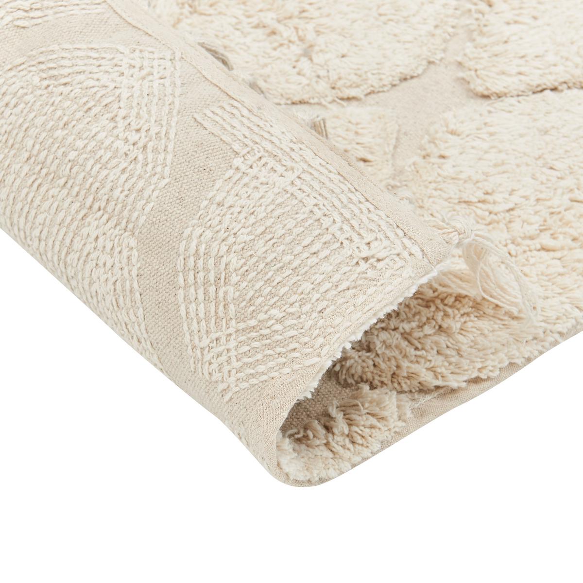 KURZFLOR-TEPPICH Silchar 200/140 cm - Beige, Textil (140/200cm) - Beliani