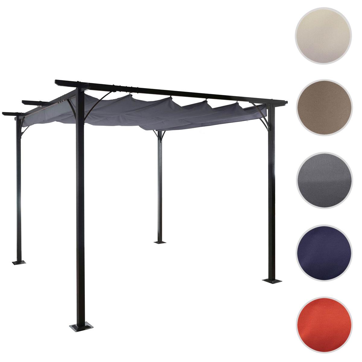 PERGOLA Grau - Grau, Metall (300/232/300cm) - MCW