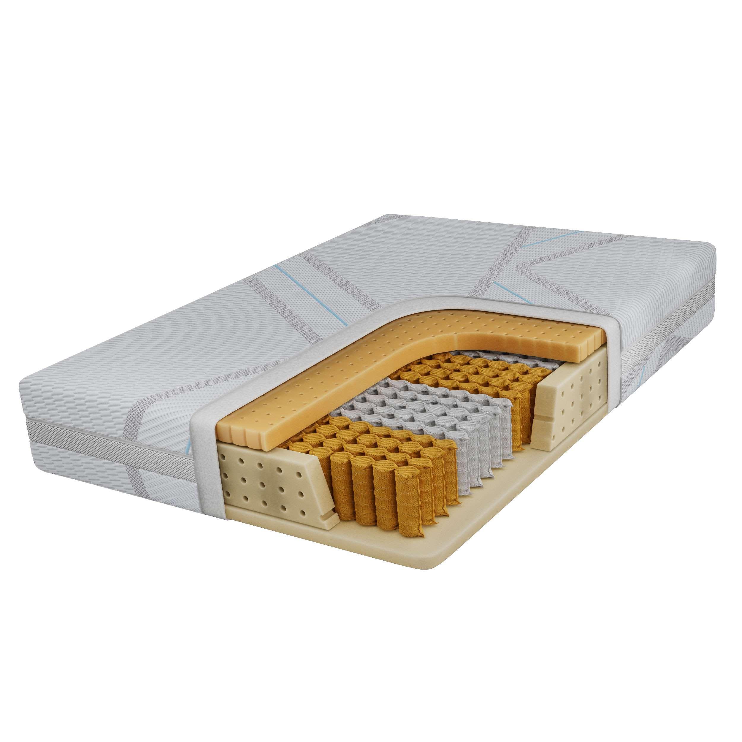 TASCHENMATRATZE TENE - 90/200 - H3 - Lux - Multicolor, Textil (90/200cm) - MKS