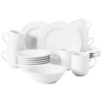 FRÜHSTÜCKS-SET Rondo/Liane weiß 18-tlg. - Weiß, Keramik (2/2/2cm) - Seltmann Weiden