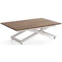 COUCHTISCH Axen höhenverstellbar ausziehbar, Walnuss Braun 120-160/80/38-75 cm - Kaschmir/Beige, Holzwerkstoff/Metall (80/160/75cm) - WFL GROUP