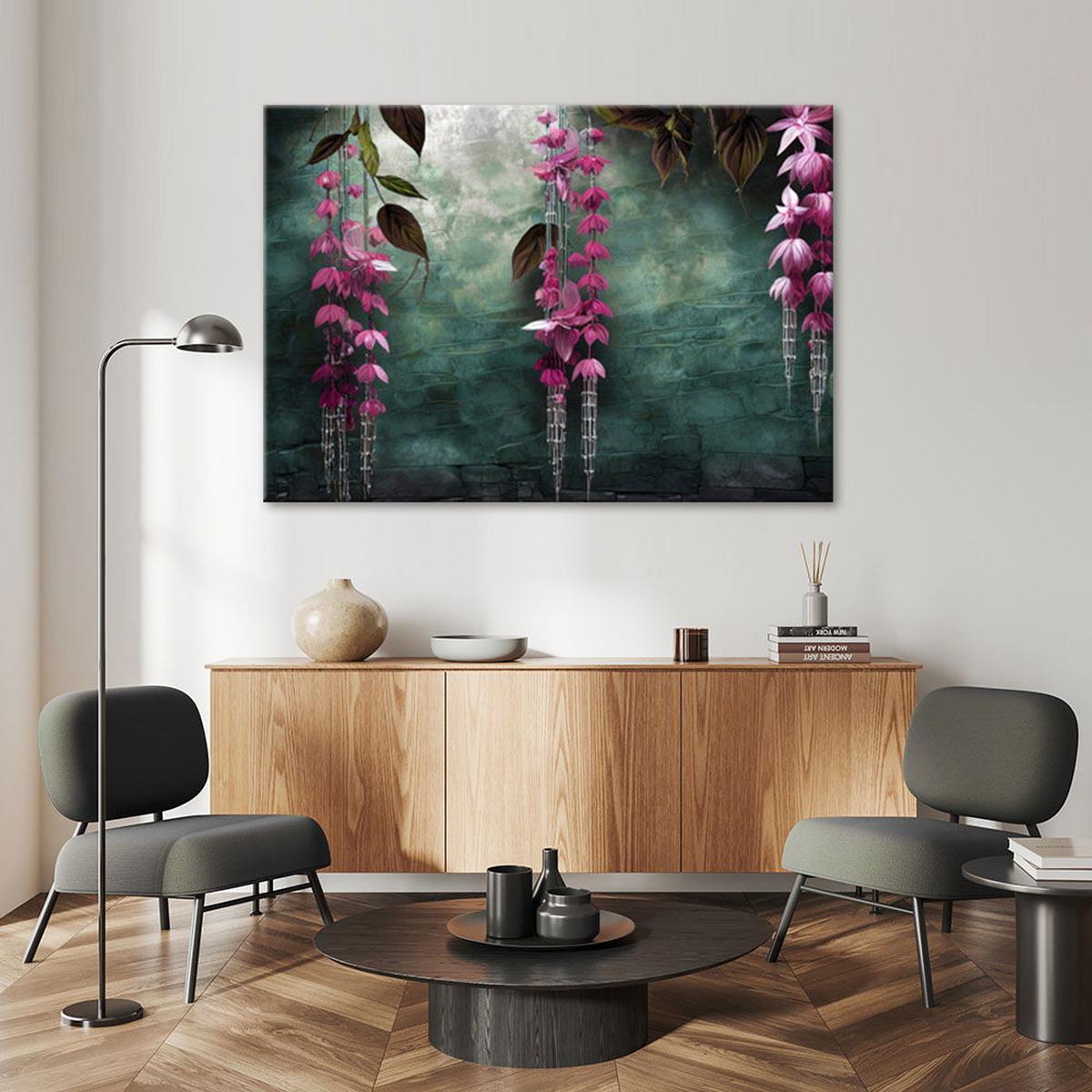 KUNSTDRUCK Grün 60/40 cm - Grün, Textil (60/40cm) - KUNSTLOFT