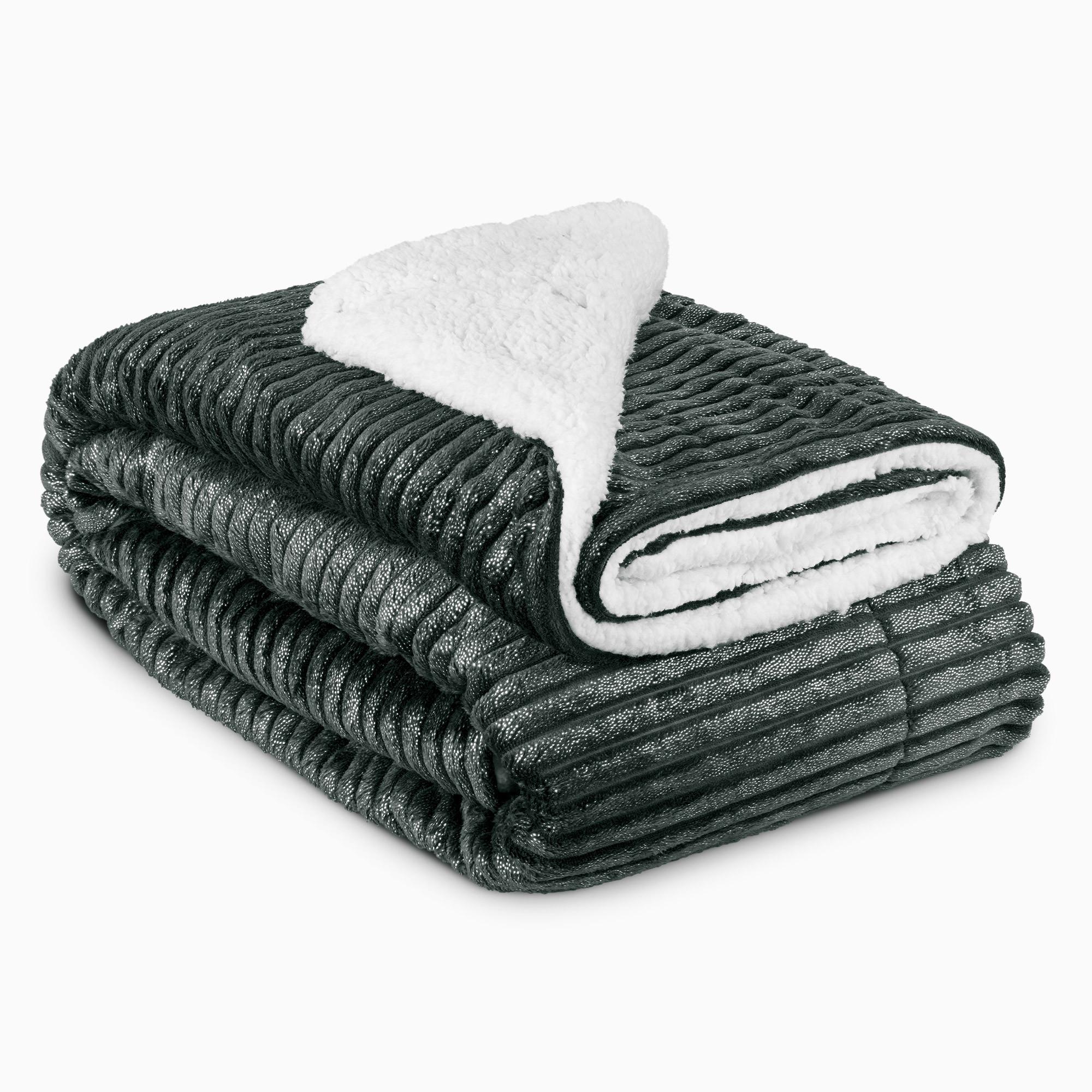 DECKE Elisa 220/240 cm Schwarz - Schwarz, Textil (220/240cm) - Beautissu 