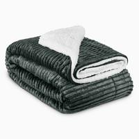 DECKE Elisa 220/240 cm Schwarz - Schwarz, Textil (220/240cm) - Beautissu 