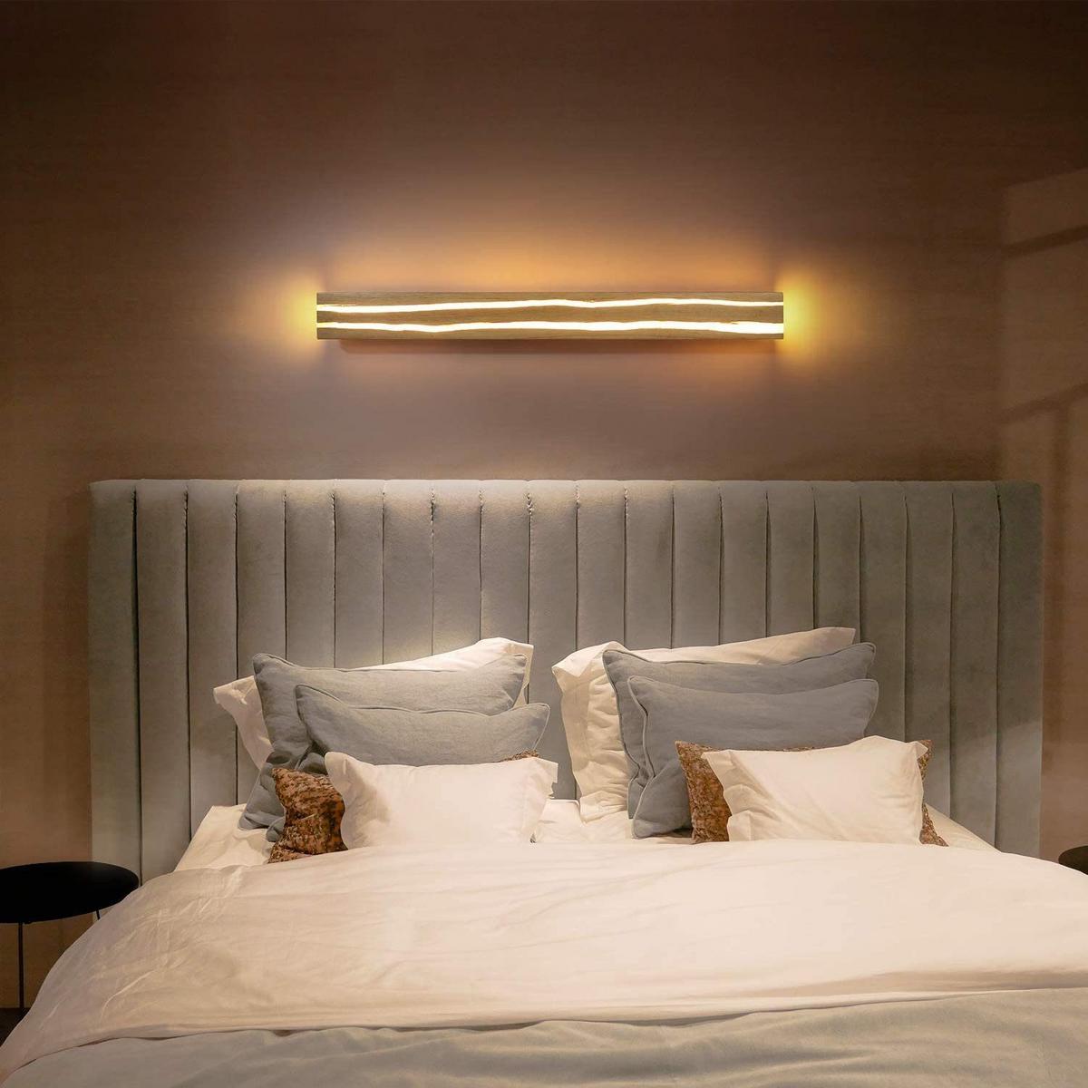 LED-WANDLEUCHTE Glimmerlite 100/10/7 cm - Braun, Holz (10/7/100cm) - ZMH
