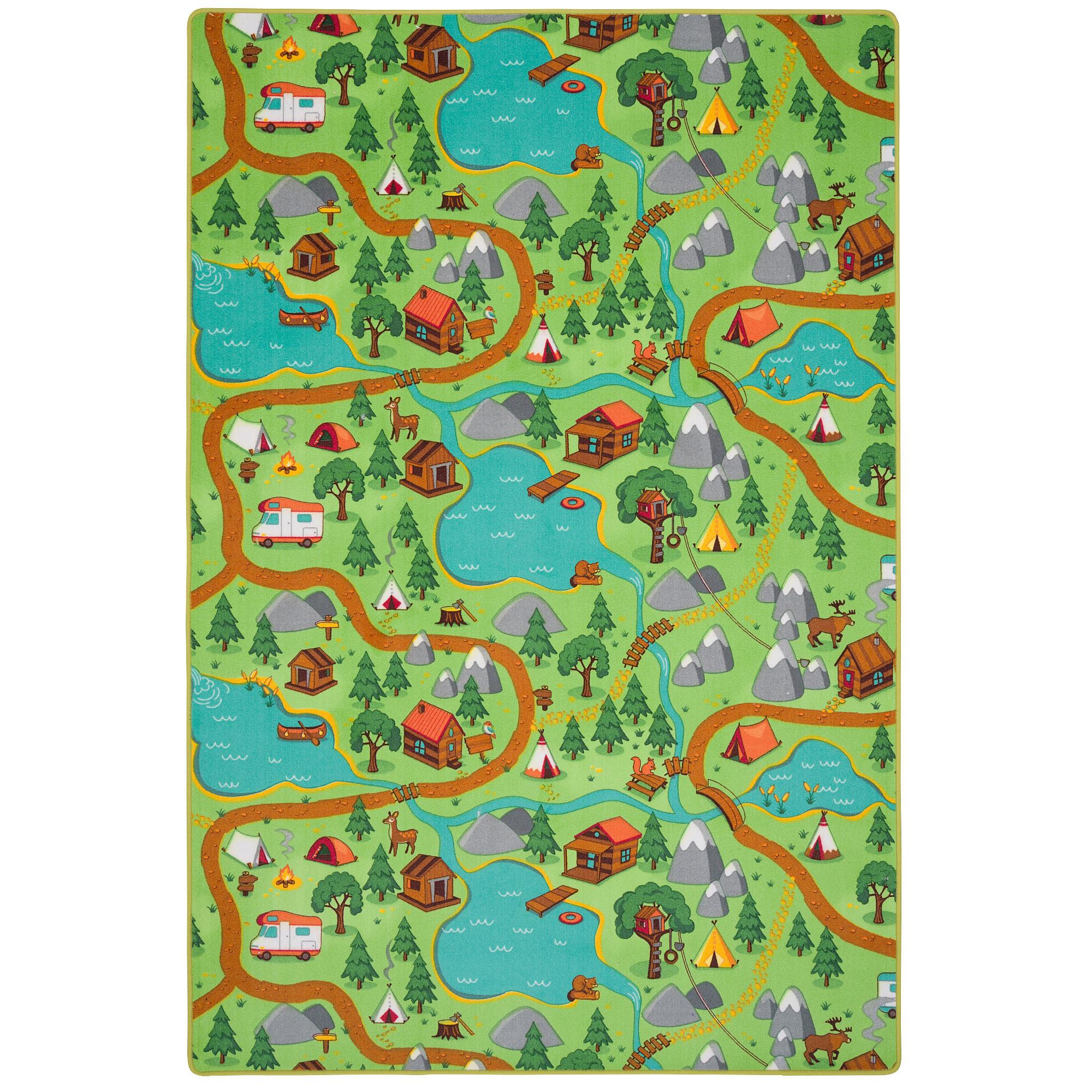 KINDER SPIEL STRASSENTEPPICH - Hellbraun, Textil (160/200cm) - Snapstyle