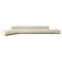 ECKSOFA modulares Sofa Solven-L3 - 562x174x70 cm Beige - Beige, Holzwerkstoff/Textil (562/174cm) - ALTDECOR